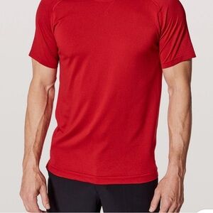 lululemon athletica Red Short Sleeve Tee